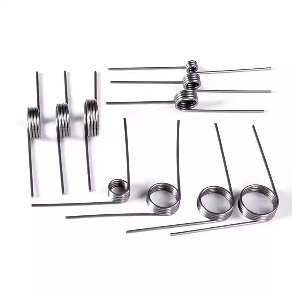 Torsion Spring 3-9 Coil (10 pcs), 0.4mm Wire dia, 3 ~ 6mm OD, Left spring Steel