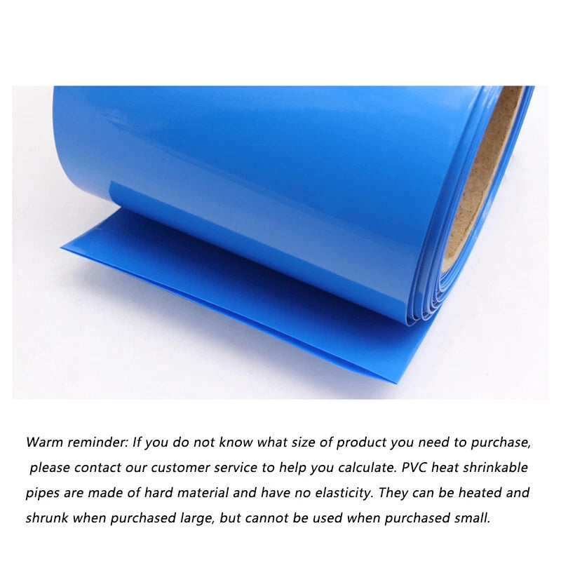 PVC Heat Shrink Tubing 2:1 Ratio – Flat Shrinkable Tube for Wire & Cable (7mm–23mm)