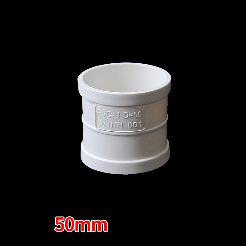 PVC Straight Coupling — Solvent Weld Drain Pipe Connector 50mm–250mm