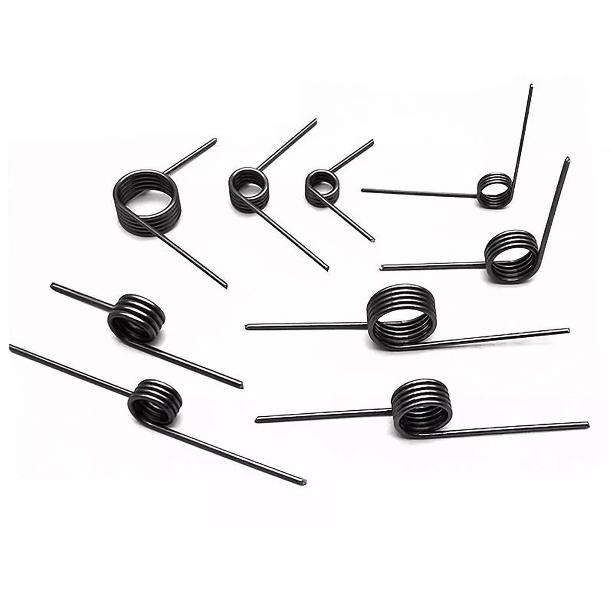 Torsion Spring (pack of 10), 1mm Wire diameter, 5mm - 12mm OD, Right spring - HomeDIYer