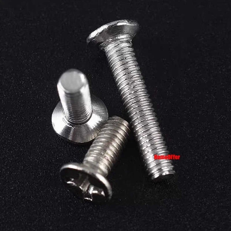 M3 Phillips Flat Head Machine Screws Stainless Steel & Nickel - Plated 5–35mm - HomeDIYer