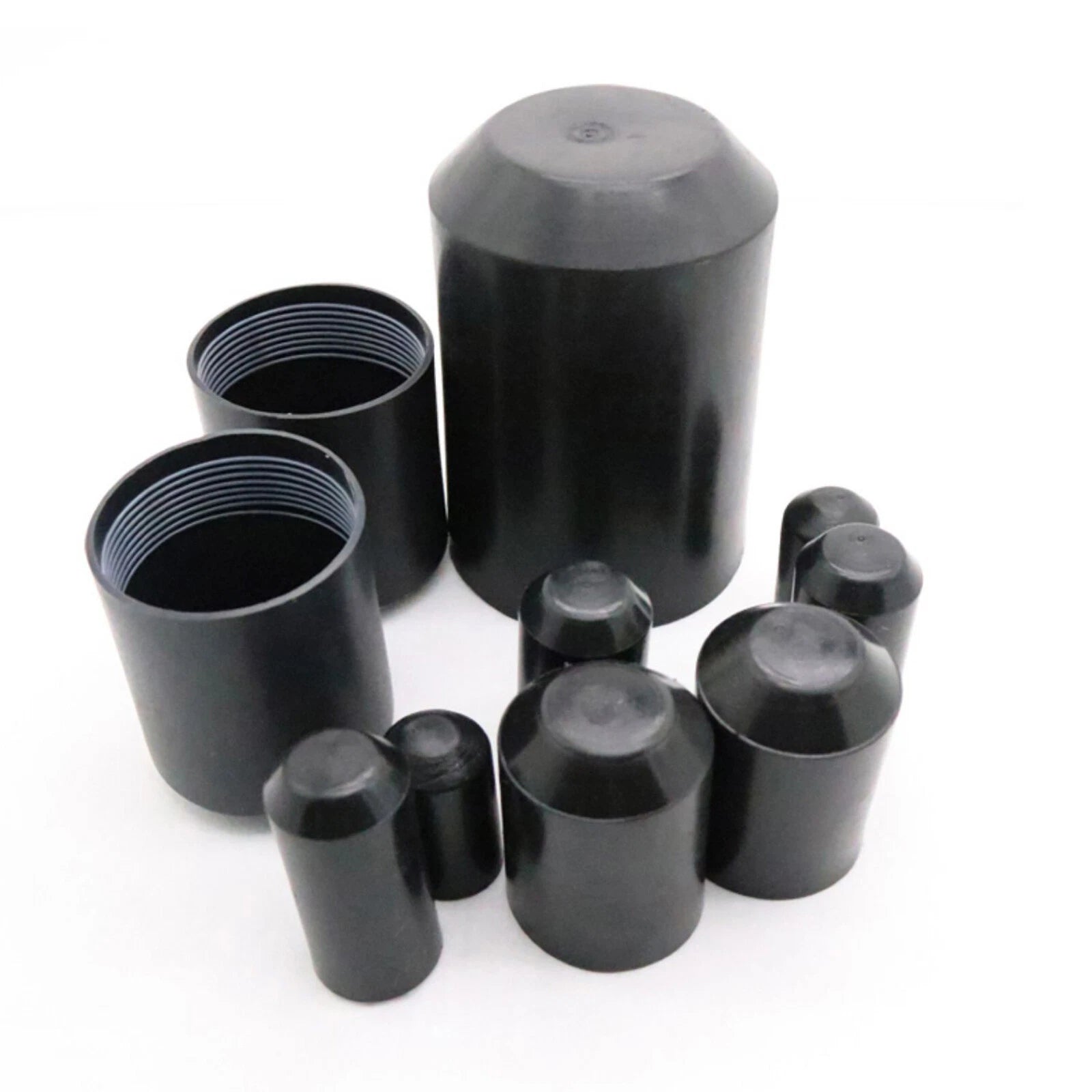 Heat Shrink End Caps with Adhesive Glue Lined — 8mm to 130mm, 2:1 Ratio, 35KV Rated
