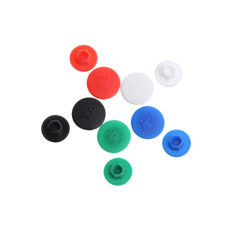 10 Pcs M5/M6 Hexagon Head Screw Caps – Dust-Proof Covers for Bicycle Stem & Bolts (Multiple Colors)