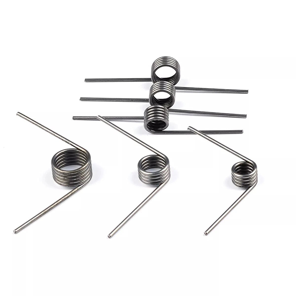 Torsion Spring (pack of 10), 0.7mm Wire diameter, 4mm - 8mm OD, Right spring - HomeDIYer