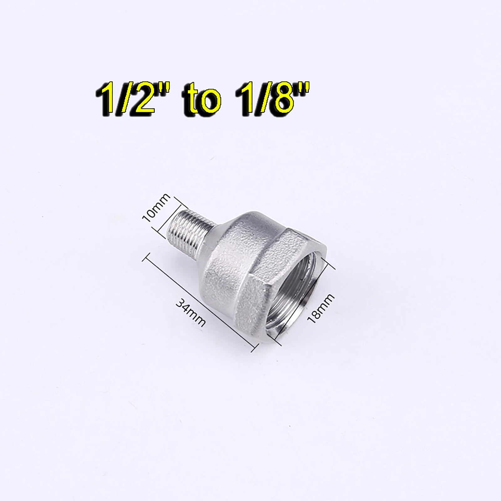 BSP Stainless Steel Reducing Socket — Male x Female Pipe Fitting Adapter