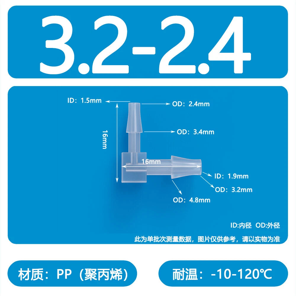 Plastic Pagoda Tubes Reducer Joint 2 3 4Way Hose Connector Tube Splitter Fitting