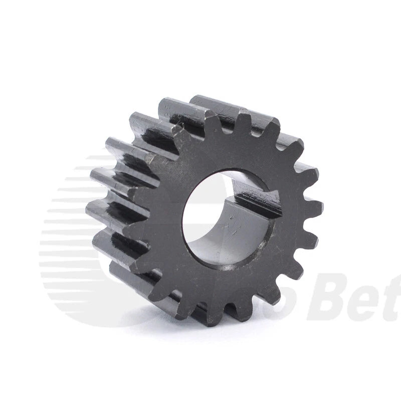 Spur Gear C45 Steel Black Oxided Module 2 Pinion 12-30 Tooth Keyway 10-32mm Flat