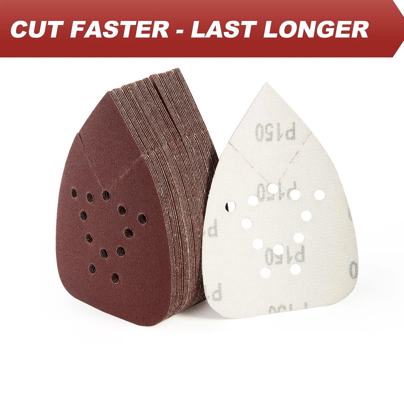 12 Holes Mouse Sandpaper Pad Sanding Discs for Black and Decker Mouse Sanders
