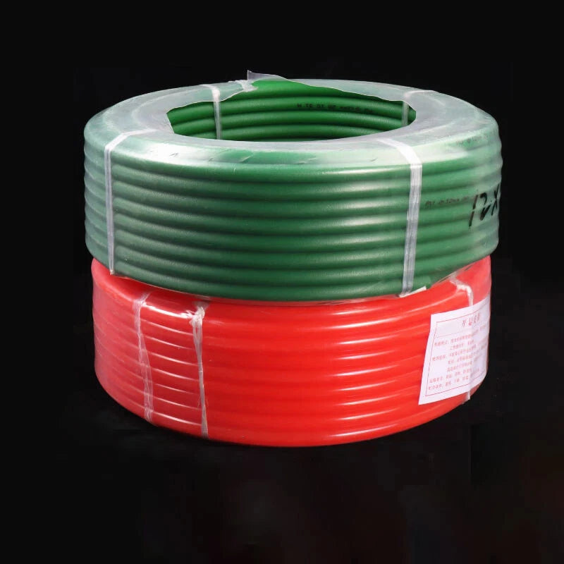 Polyurethane Round Drive Belt — 1.5mm to 20mm Diameter, Red & Green, Cut to Length