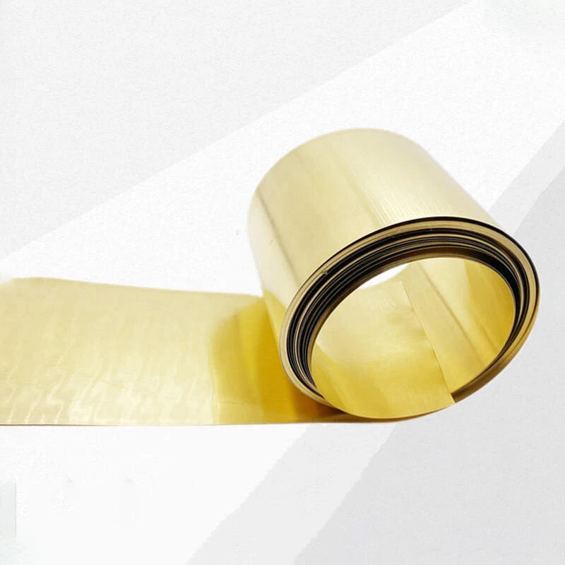 Thin Brass Sheet Strip Roll Metal Foil Shim Plate Thick 0.01mm-1mm Model Making