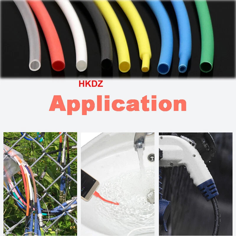 Heat Shrink Tubing Cable Adhesive 3:1 Heatshrink Sleeving Tube Car Φ1.6mm-Φ85mm