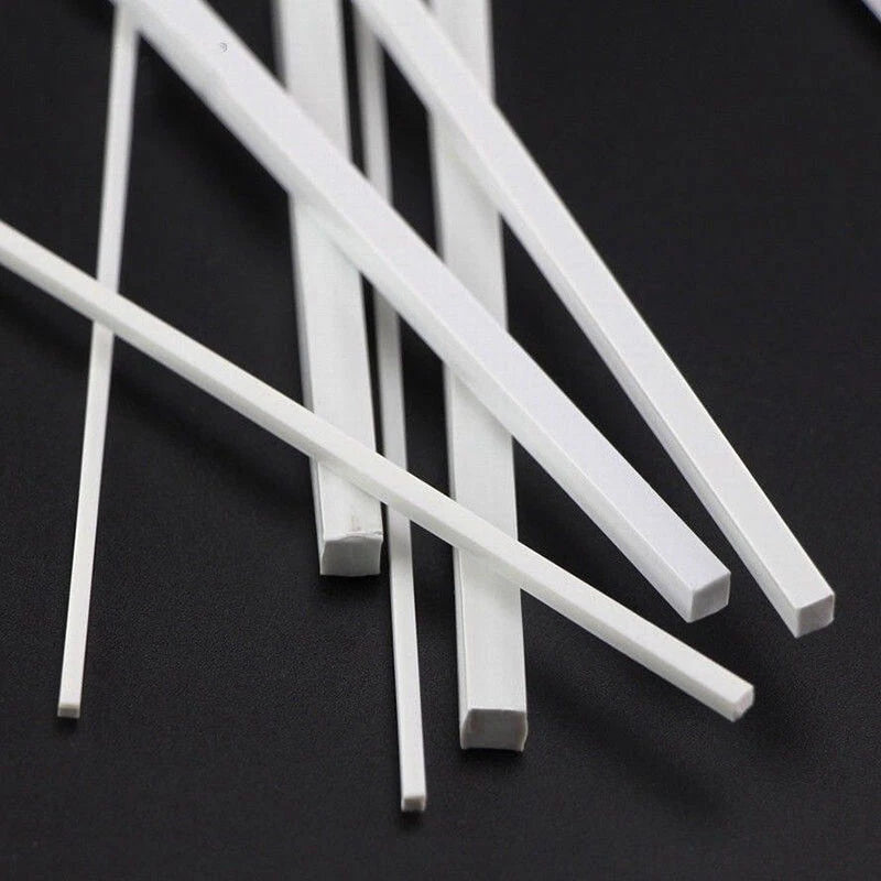 ABS Styrene Plastic Rods, Tubes & Bars for Scale Modeling and DIY Crafts