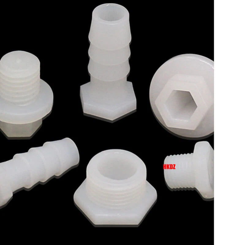 2.4~12mm Hosetail Connector Fitting Barb Male BSP Plastic Pool Hose Pipe Adaptor