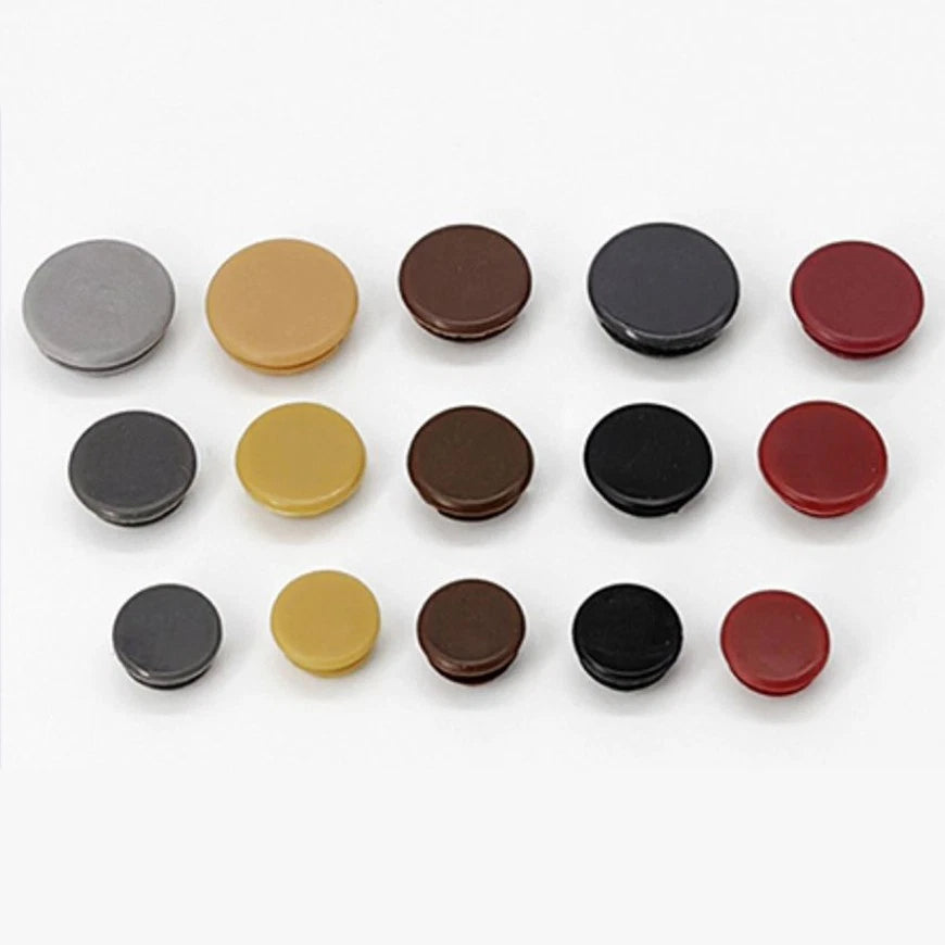 Plastic Screw Hole Cover Caps – Push Fit Furniture Plugs (8mm–18mm) – Multiple Colors