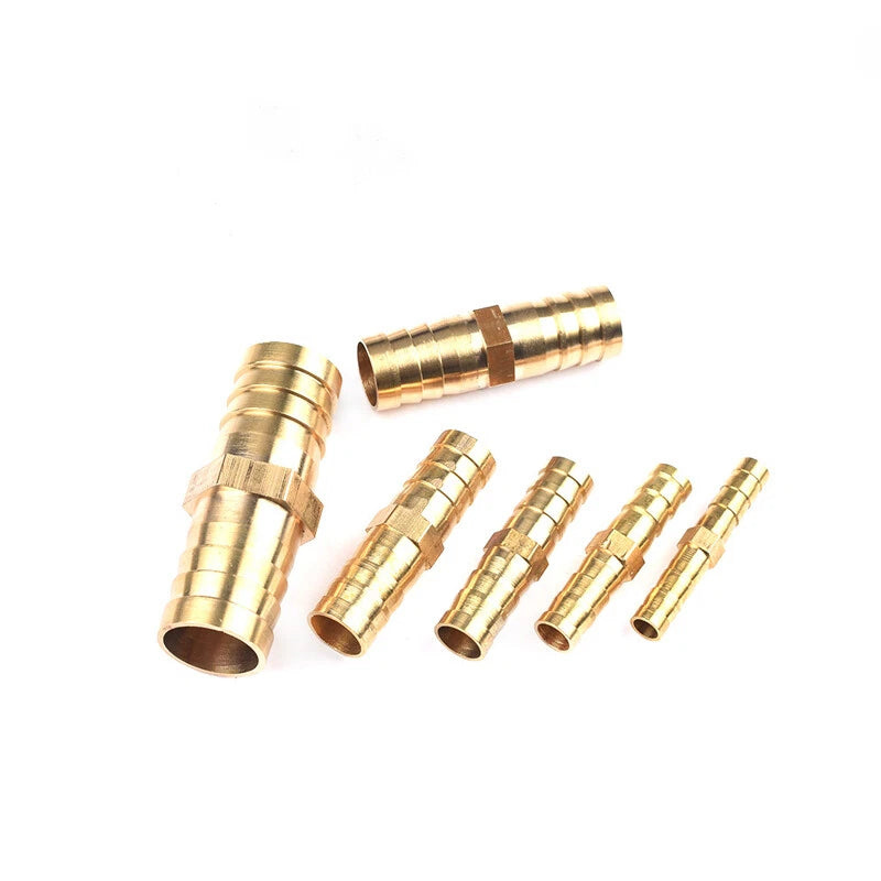Brass Hose Joiner Straight Barb Splicer Connector Air Fuel Water Pipe Fittings