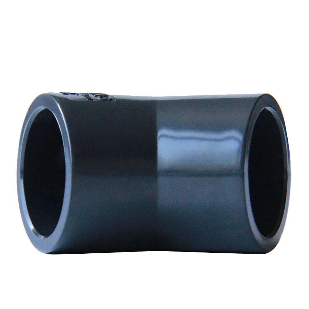 Black PVC Pipe 45° Elbow Plumbing Fittings Connector Coupling Water 20-110mm