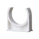 PVC U-Type Pipe Clamp Tube Holder 20 25 32 40 50mm Pipe Fittings White Grey