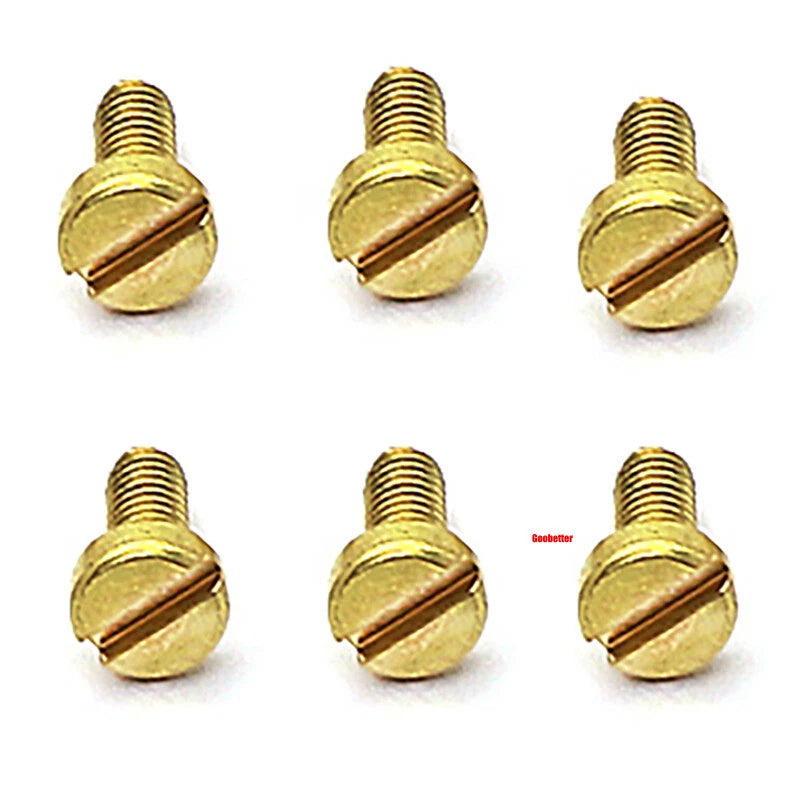 M1–M3 Brass Slotted Pan Head Machine Screws – DIN84, Flathead Drive, 2–10mm Lengths