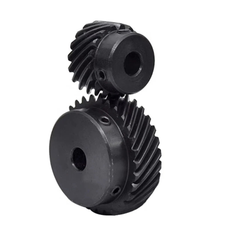 45# Steel Helical Gear 1 Mod 12-25 Teeth Blackened Pinion Transmission Gears