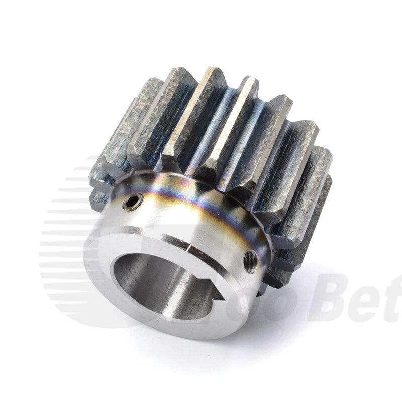 Mod 2.5 Spur Gear Steel Hardened with Hub 15-40 Tooth Motor Pinion 12-40mm Bore