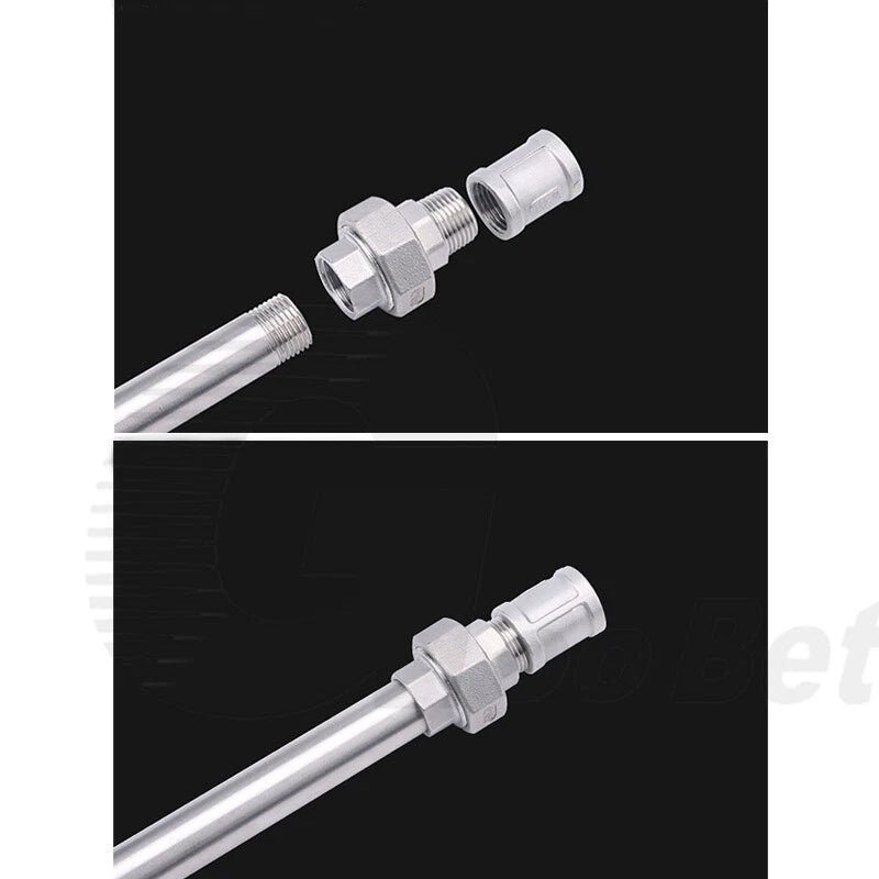 304 Stainless Steel Union BSP Male-Female Pipe Fitting Adapter — 1/4" to 2"