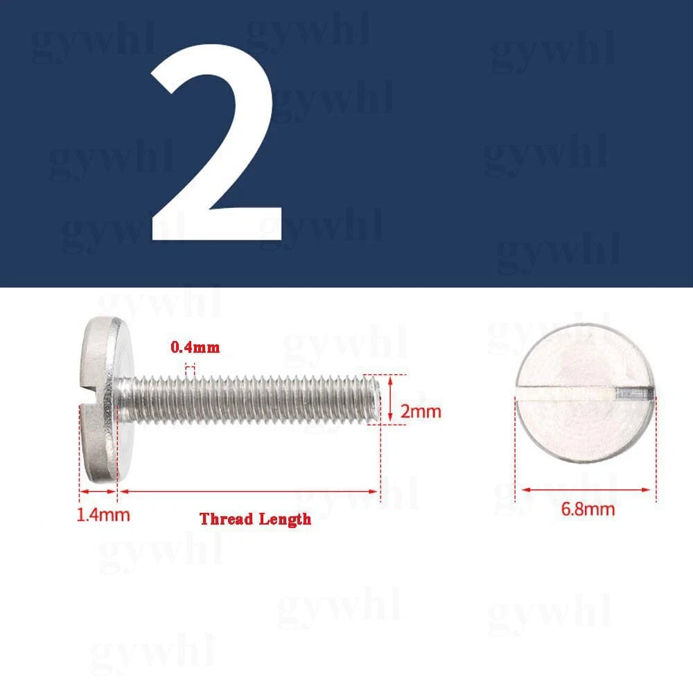 M2–M6 Slotted Round Head Machine Screws | A2 Stainless Steel | DIN 85