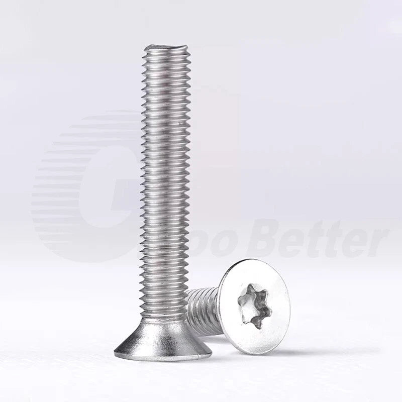 M1.4–M12 Torx Countersunk Machine Screws – A2 Stainless Steel, DIN 965 (3–100mm)