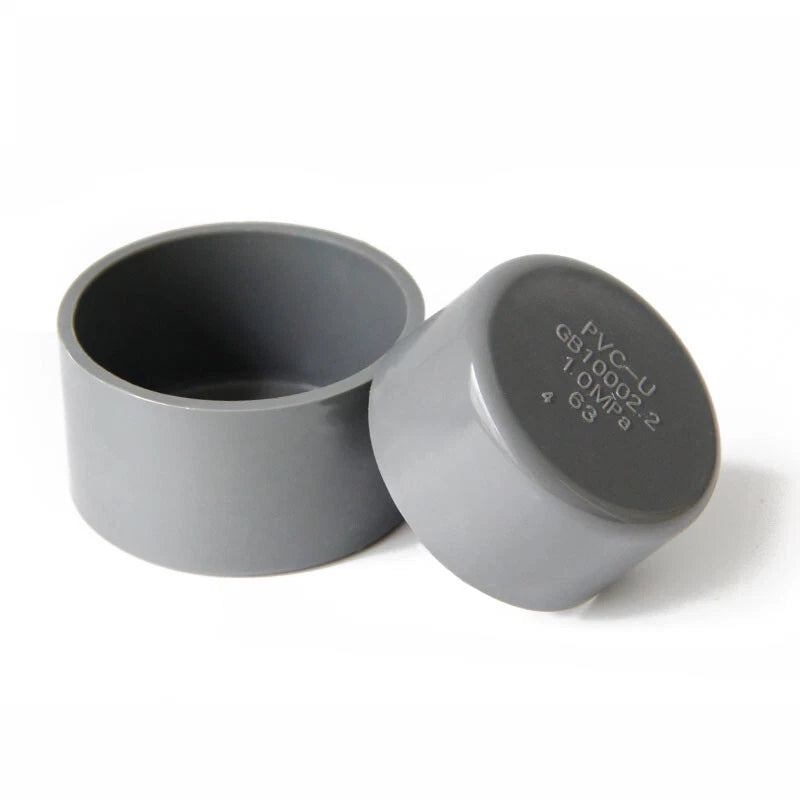 PVC Cap End Caps Plug Blanking ø20mm~200mm Grey Adhesive Drain Pipe Fittings