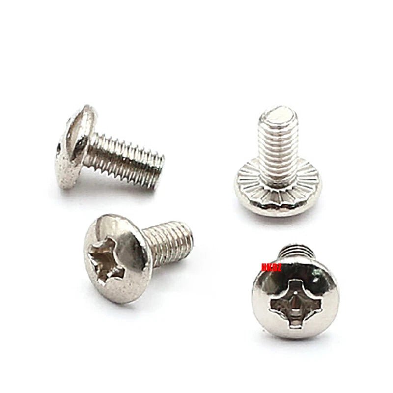 M2.3 M2.5 M3 Phillips Umbrella Head Machine Screws — Large Flat Head Bolts, Multiple Coatings - HomeDIYer