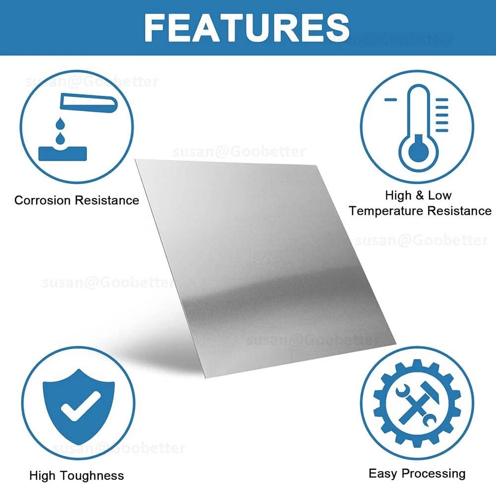 Stainless Steel Sheet Plate 0.5mm 0.8mm 1mm 1.2mm 1.5mm 2mm 2.5mm 3mm 4mm 5mm