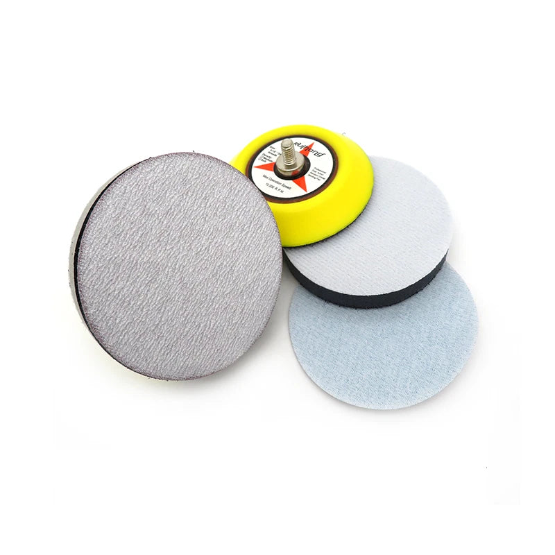 Dry Grinding 25/50/70mm Abrasive Paper Flocking Sandpaper Pad Sanding Disc