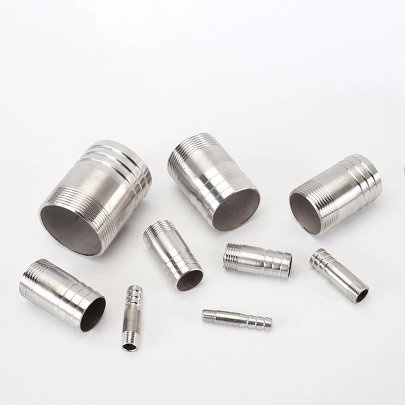 Stainless Steel Hose Barb Tail Fitting — BSP Male Thread Connector Adapter