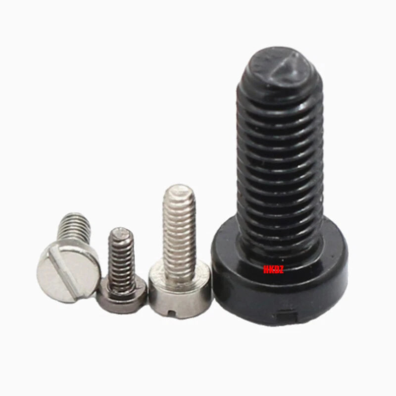 M1.2–M6 Slotted Cheese Head Machine Screws — Carbon Steel, Multiple Coatings