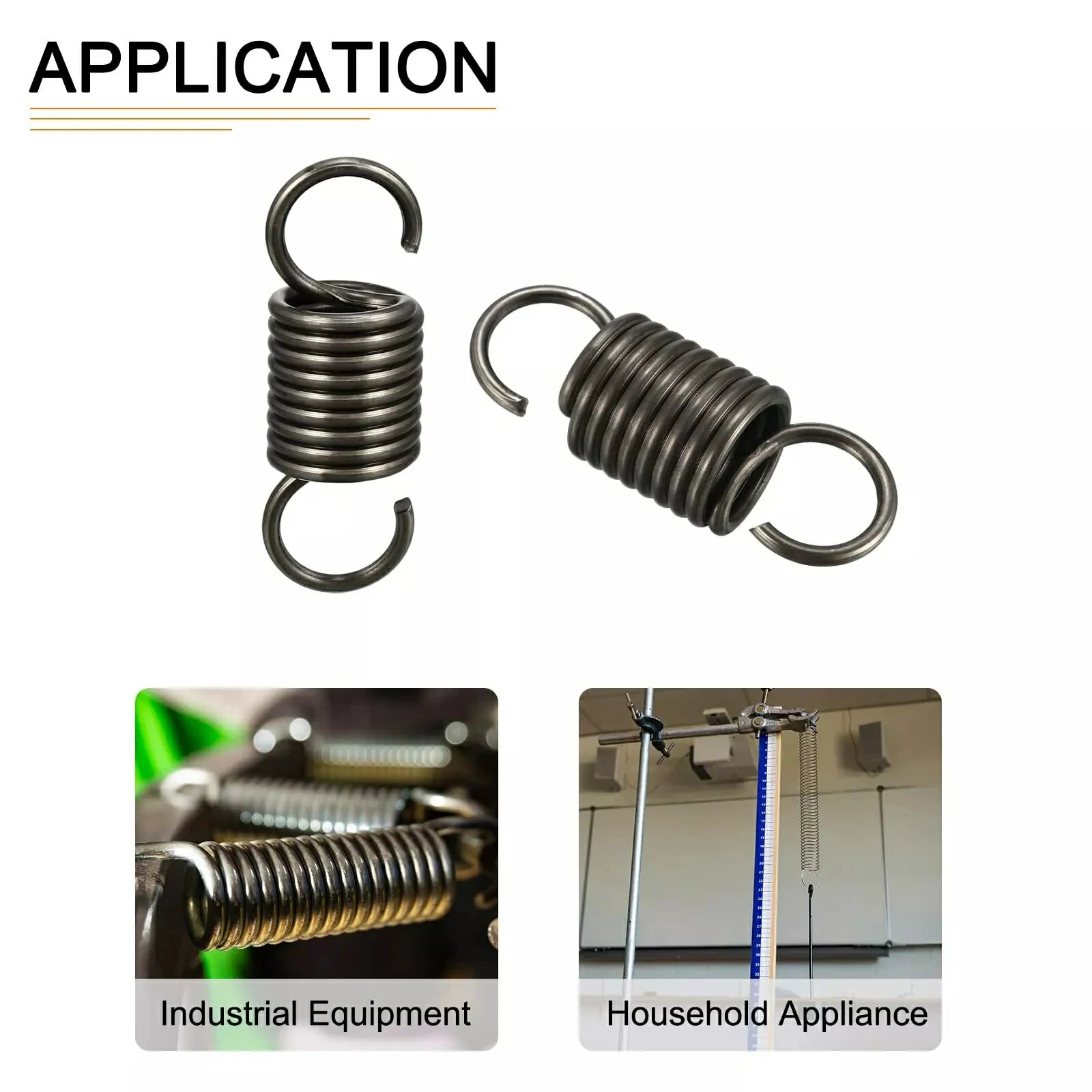 0.8mm to 1mm Wire Dia Hook Extension Tension Spring Springs Steel Small Spring