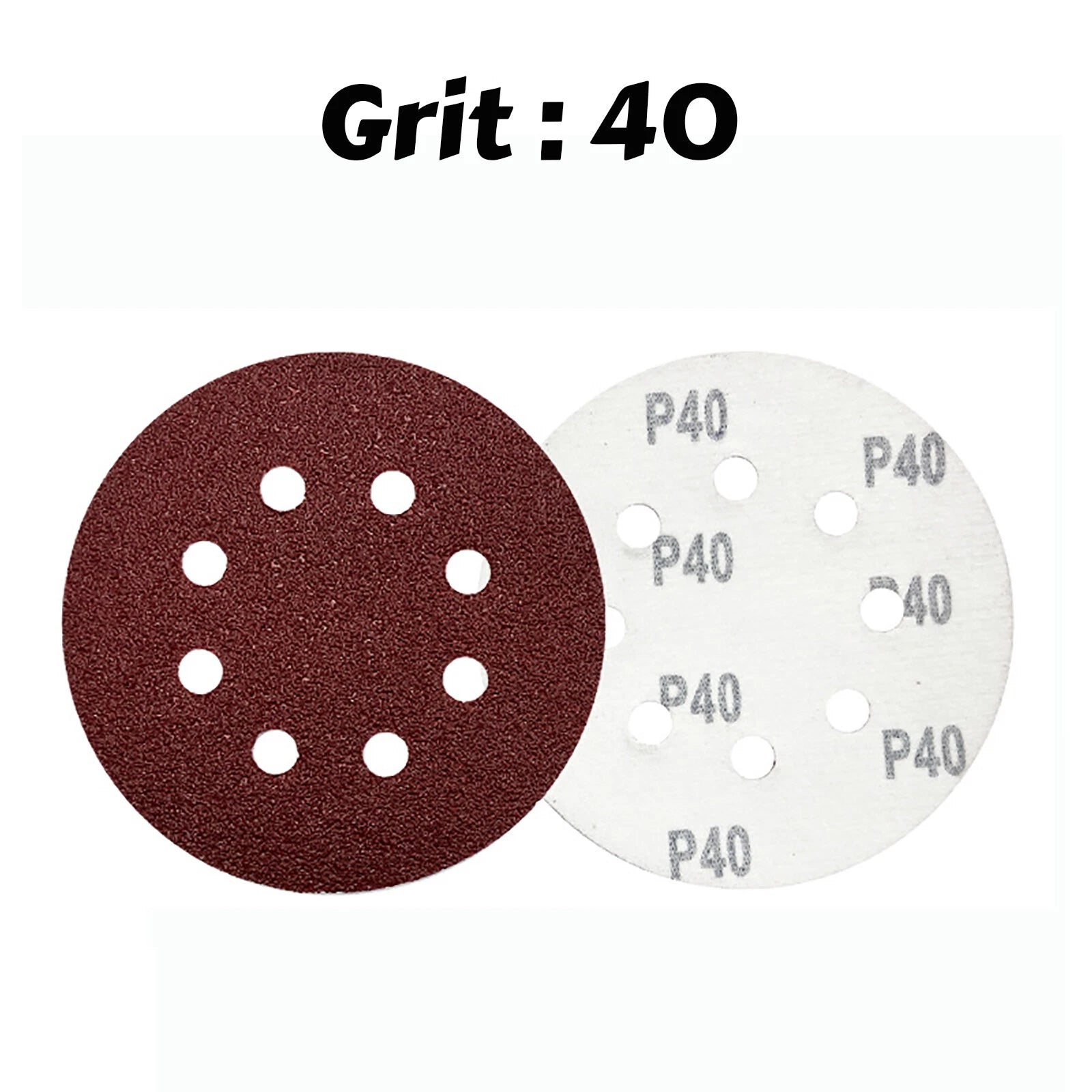 5"/9" Sanding Discs 40-2000 Grit Hook Loop 8 Hole Orbital Sander Paper Sandpaper