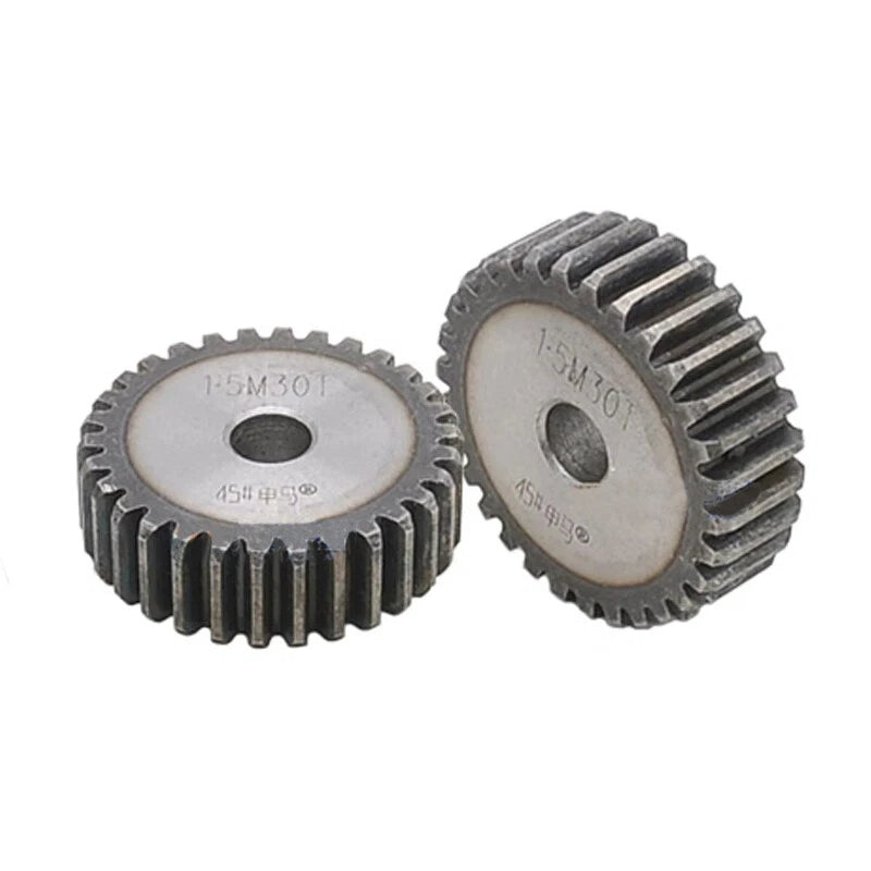 Spur Gear 1/1.5/2/2.5/3/4/5 Mod 12T - 150T Flat Gear 45 Steel Transmission Gears
