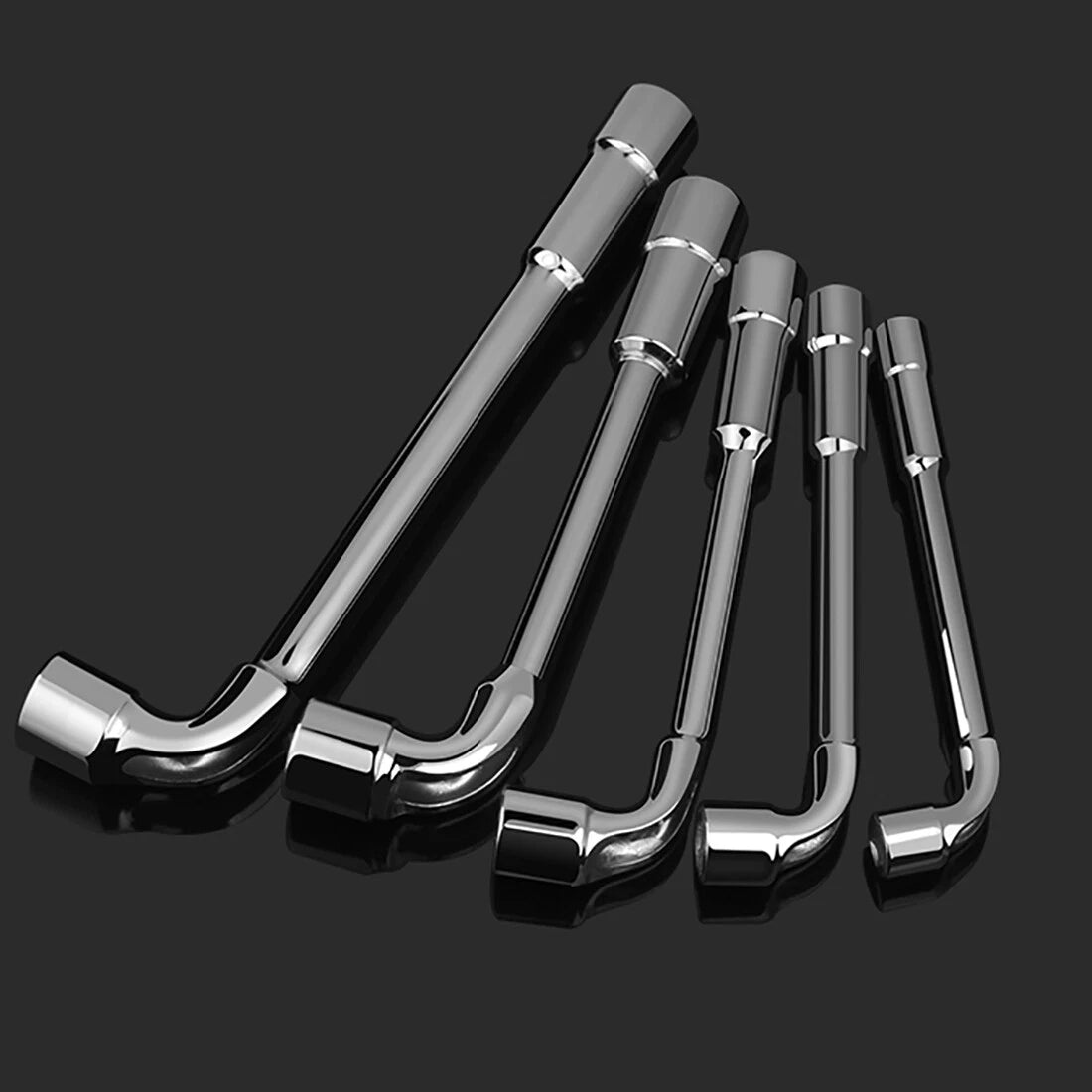 Metric L-Shaped Angled Open Hex Spanners Double Ended Socket Wrench 8mm To 22mm