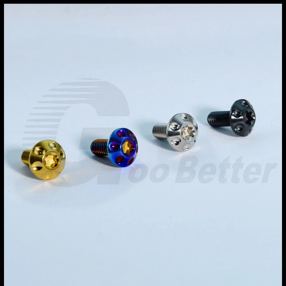 M6 x 15mm 20mm Titanium Motorcycle Decorative Bolt Torx Screws T30 Tuning Repair