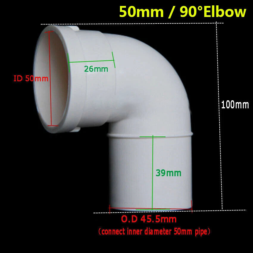 50 75 110 160mm PVC Drain Pipe Fittings Reducer Elbow , Straight , Tee Connector
