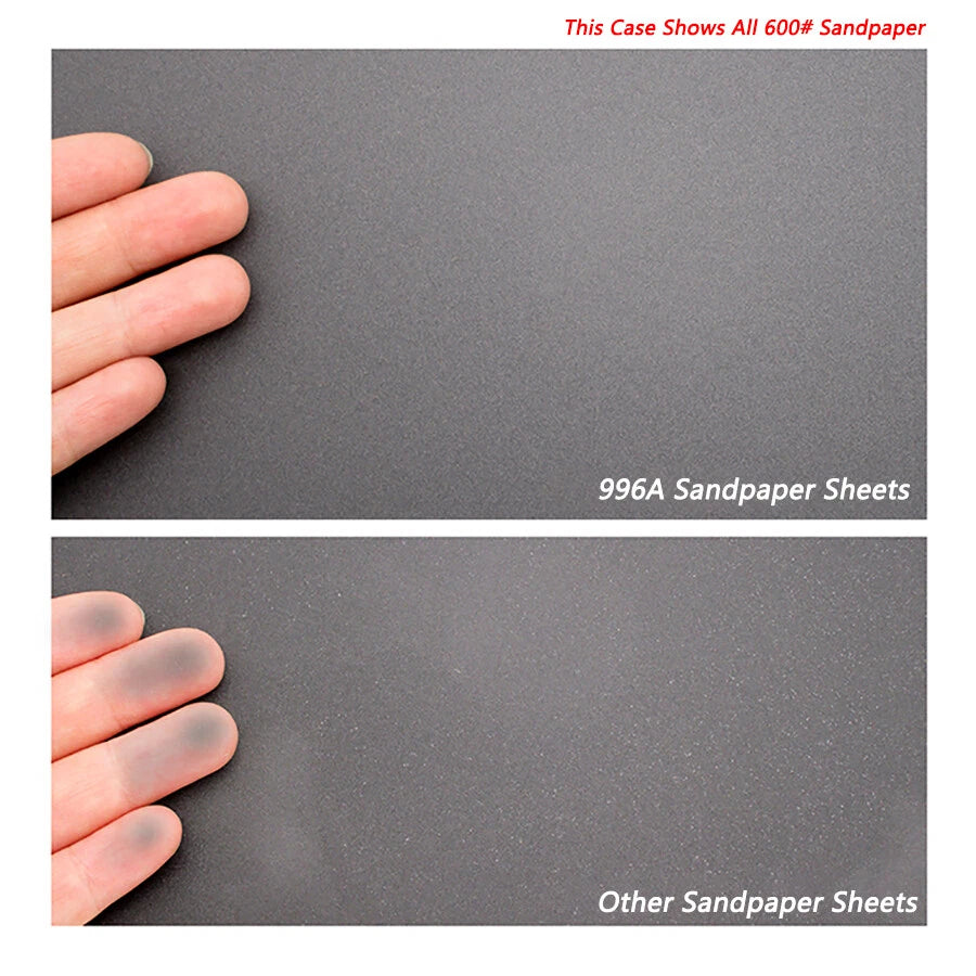93x230mm Silicon Carbide Wet & Dry Sandpaper — P60 to P10000 Grit Waterproof Paper Sheets for Metal Wood Auto