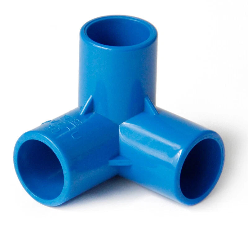 Blue PVC Metric Plumbing Fittings Pipe For Aquarium Fish Tank Pond Solvent Weld