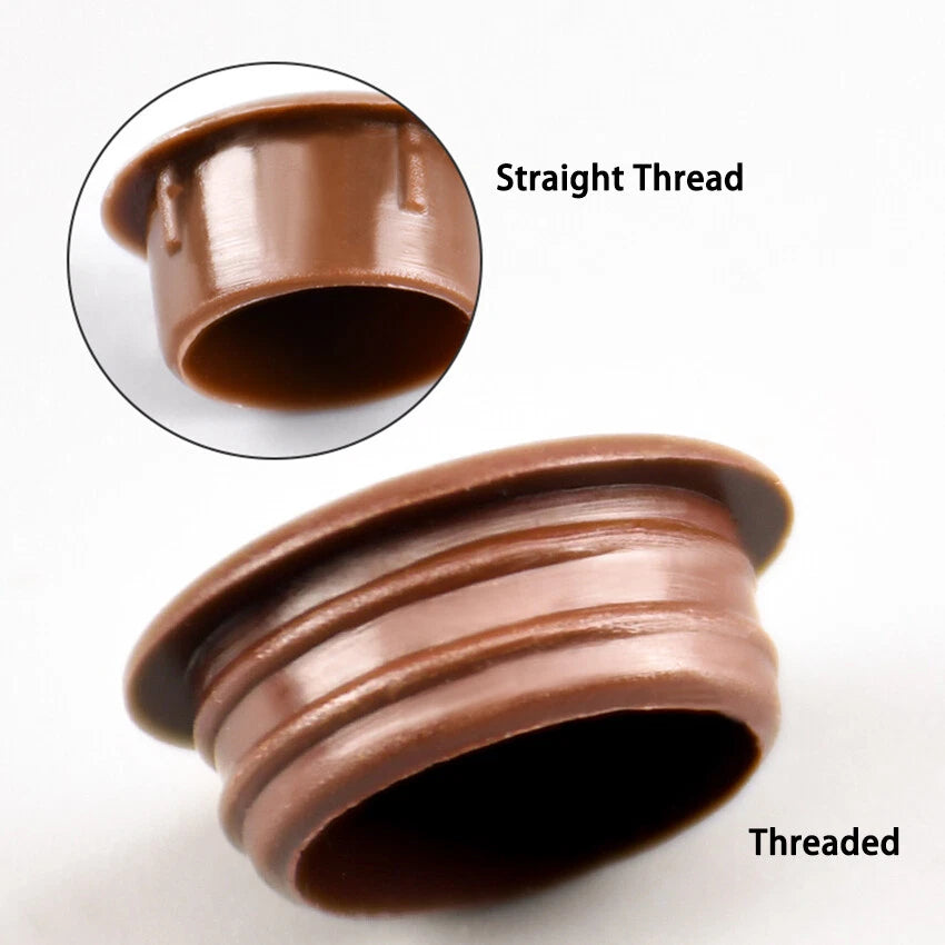 Plastic Screw Hole Cover Caps – For 5mm to 16mm Holes (100-Pack) – Multiple Colors