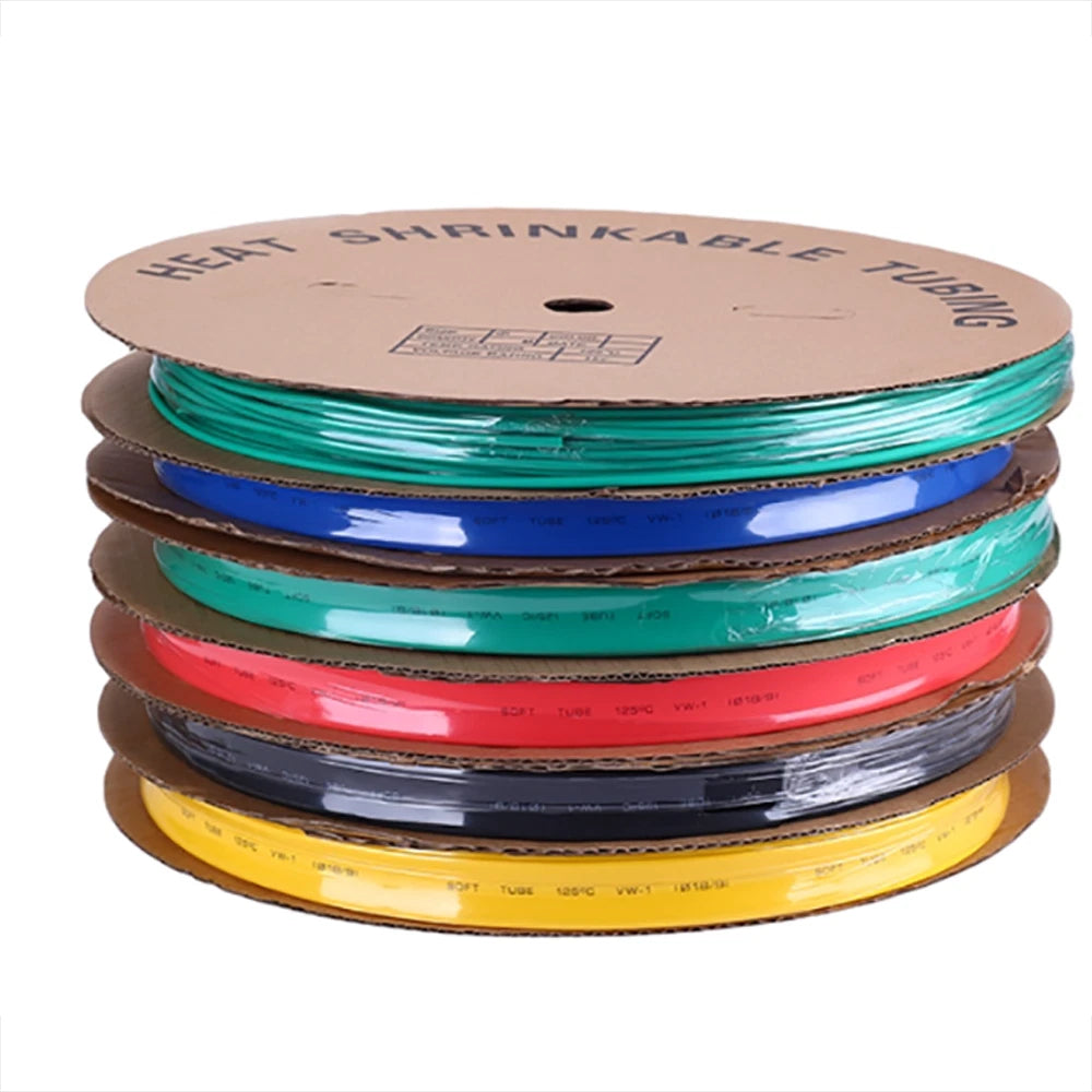 Heat Shrink Tubing 2:1 Ratio — 0.6mm to 70mm, 7 Colors, 1 Meter