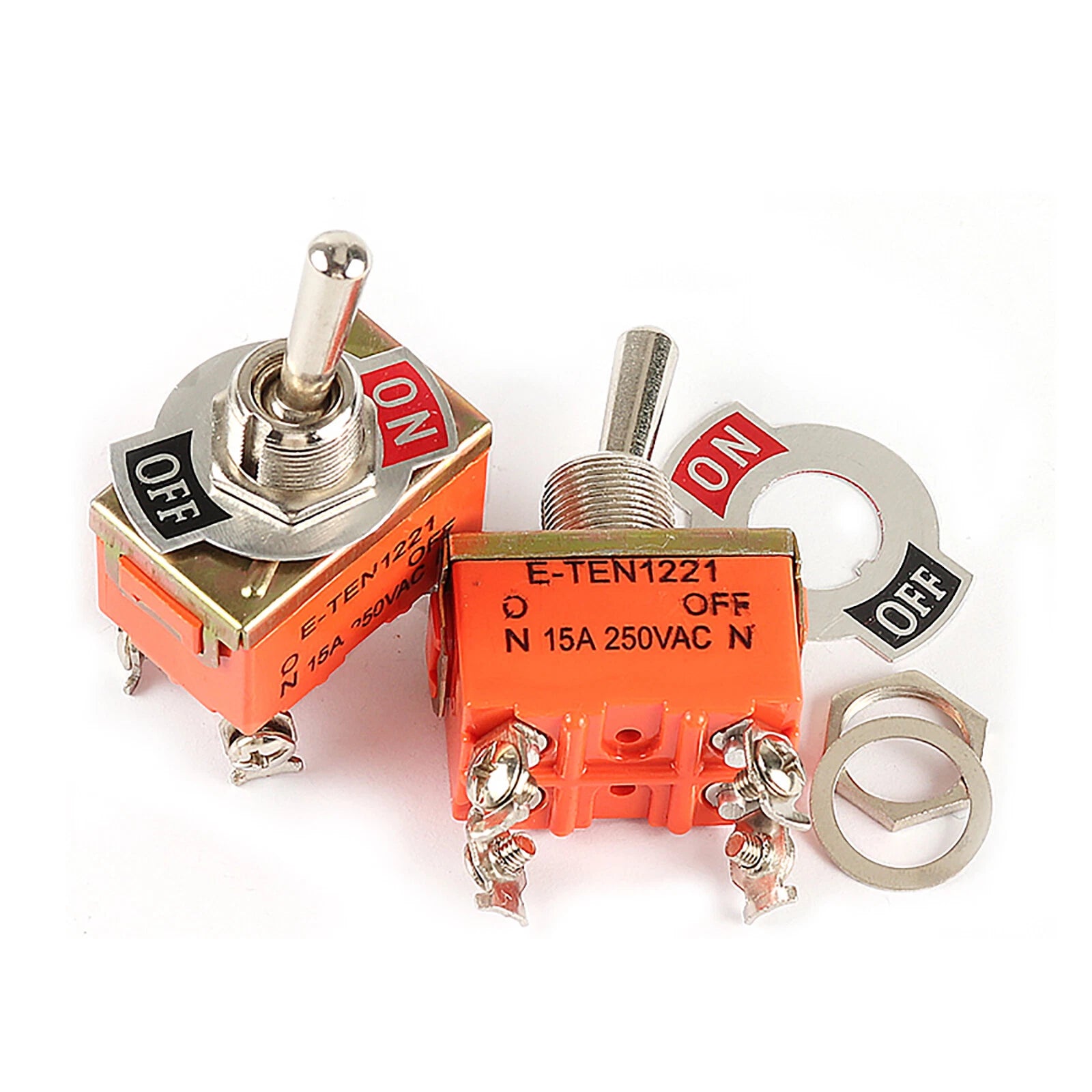Heavy Duty Toggle Switch — 2 to 12 Position SPST/DPDT, 15A–25A, ON-OFF & ON-OFF-ON