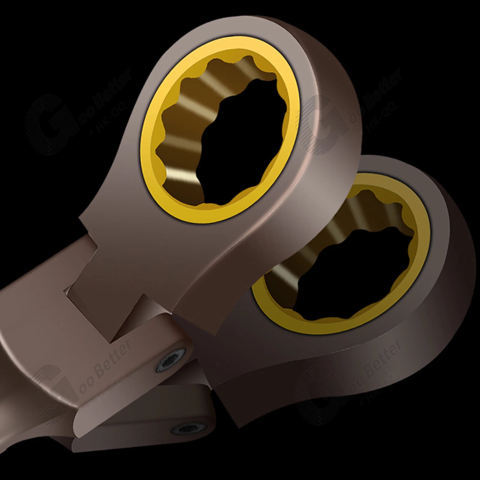 Ratchet Spanner Combination Fixed & Flexi 6 - 19mm 14 x Sizes Tool Wrench
