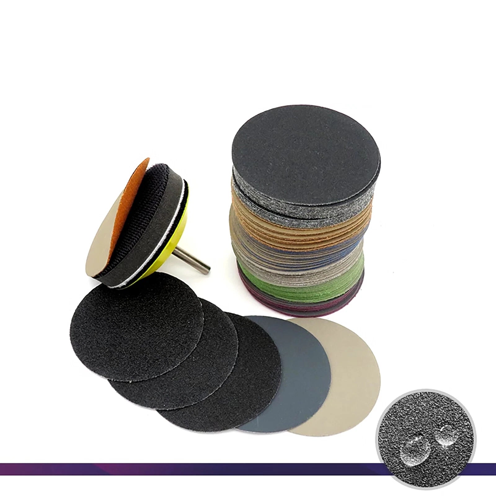 Sandpaper 60 To 10000 Mixed Grits Wood Metal Sanding Polishing Wet And Dry 180mm