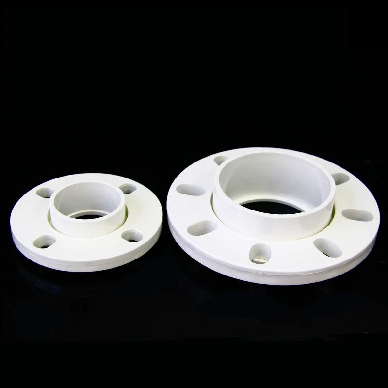PVC Adhesive Floor Flange 20 25 32 40 50 63 75 90 110-200mm Pipe Fittings White