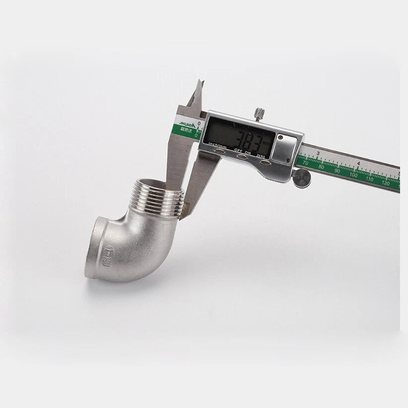 Stainless Steel 90° Elbow BSP Pipe Fittings — Same-Size & Reducing Female/Male Adapters