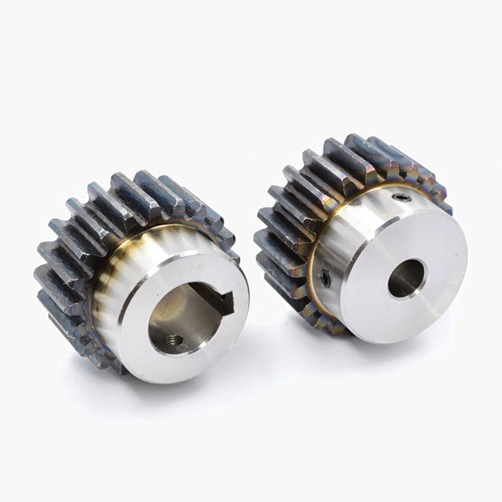 2 Mod 12-40Tooth Spur Gears pitch 6.28mm 45# Steel With Keyway Pinion Motor Gear