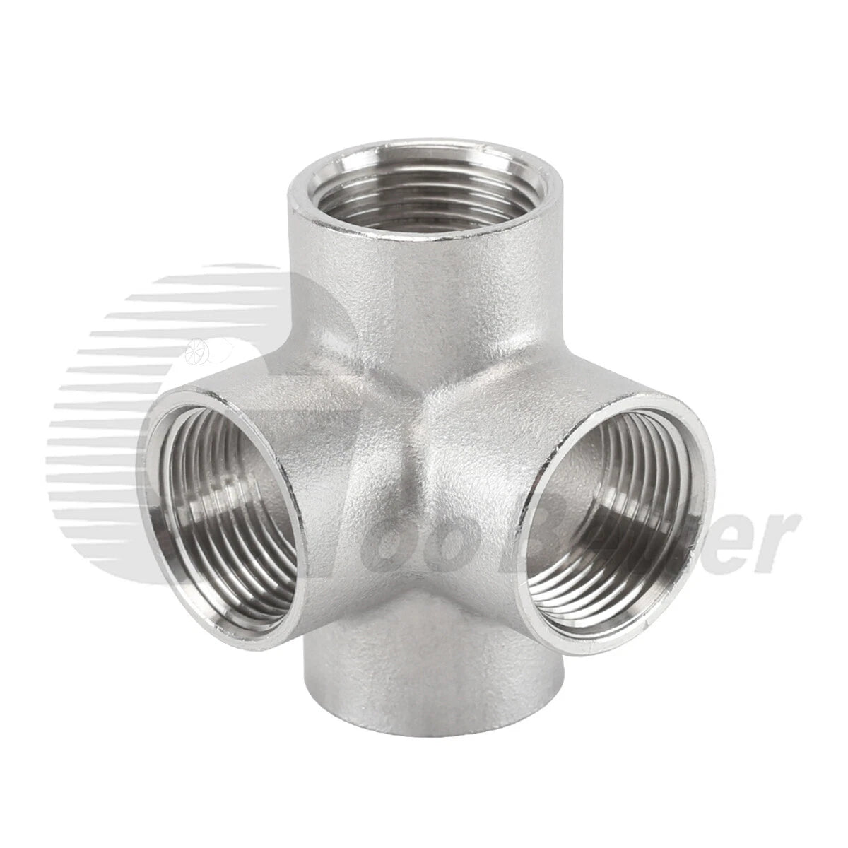 Stainless Steel 3/4/5-Way BSP Female Pipe Fitting Splitter — 304 SS, 1/4" to 2"
